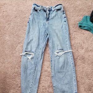 SO Light Blue Distressed Boyfriend Jeans